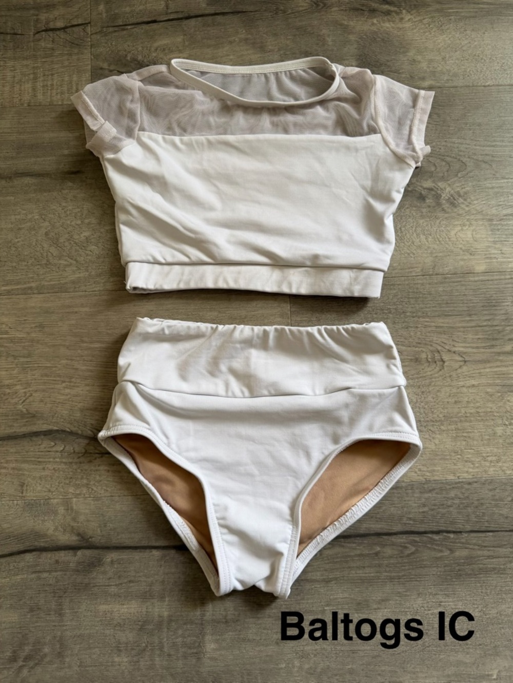 Baltogs IC Girls White Two-Piece Dancewear